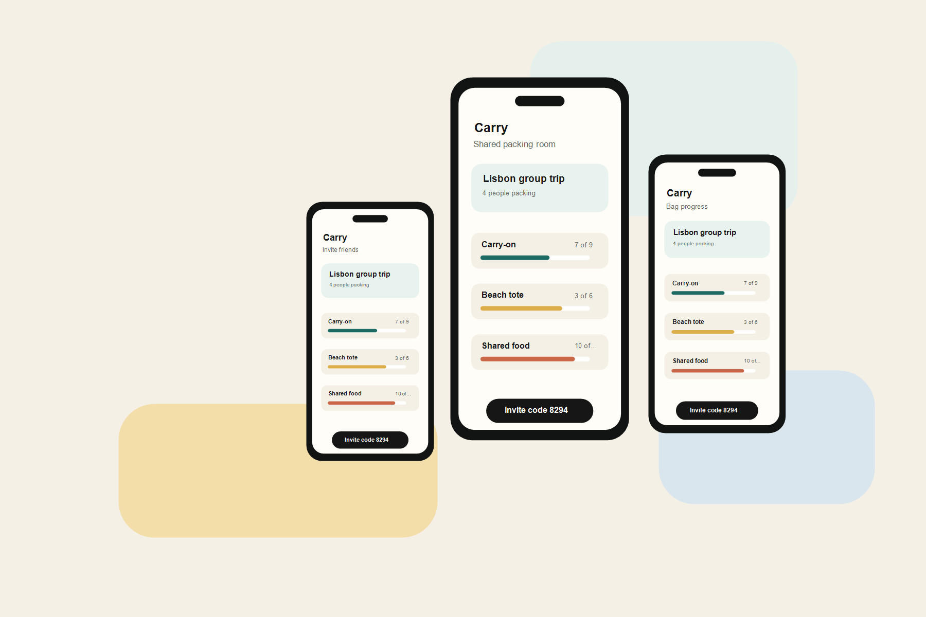 Carry app trip room preview
